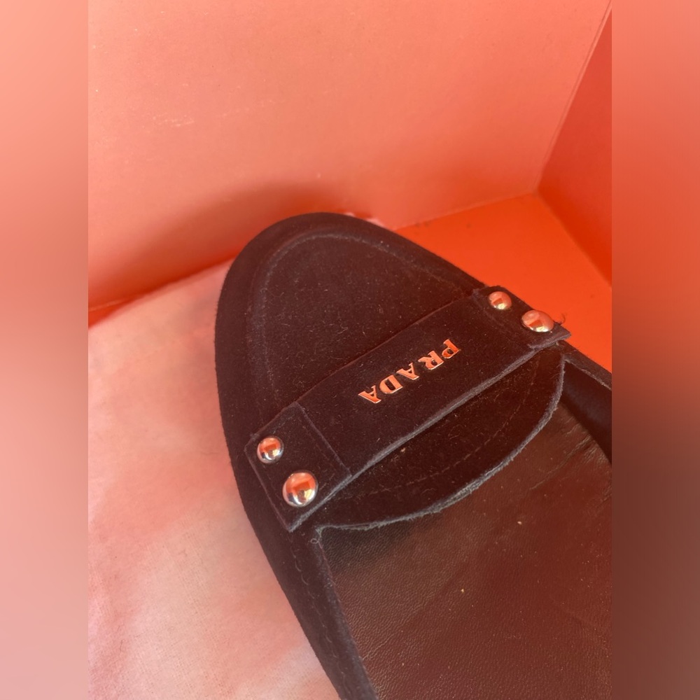 Prada Black Velvet Heels - Picture 4 of 9